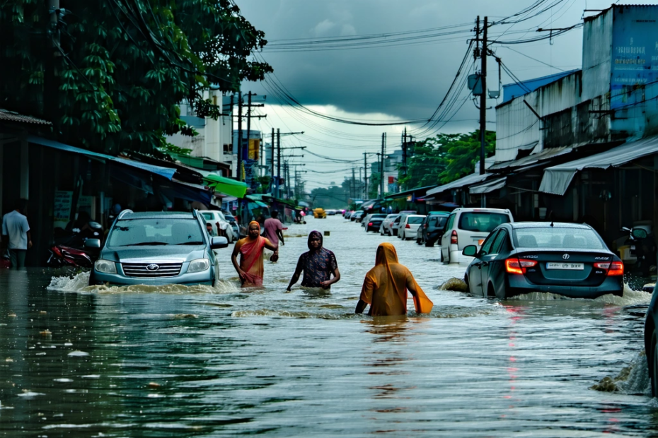Inundações Devastadoras na Ásia: O Impacto das Chuvas Torrenciais